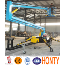 Hydraulic articulated man lift trailer mounted boom lift manlift battery